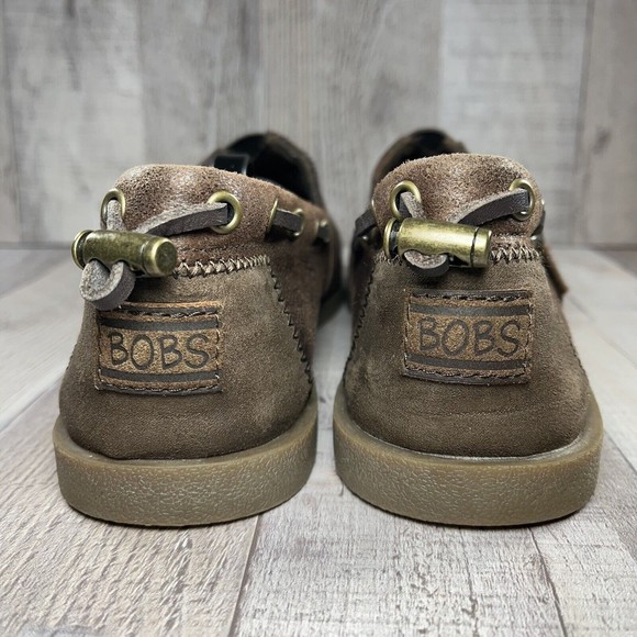 BOBS by Skechers Chill Luxe Buttoned Up Women's Leather Slip On Flats Size 9.5 - Picture 9 of 13